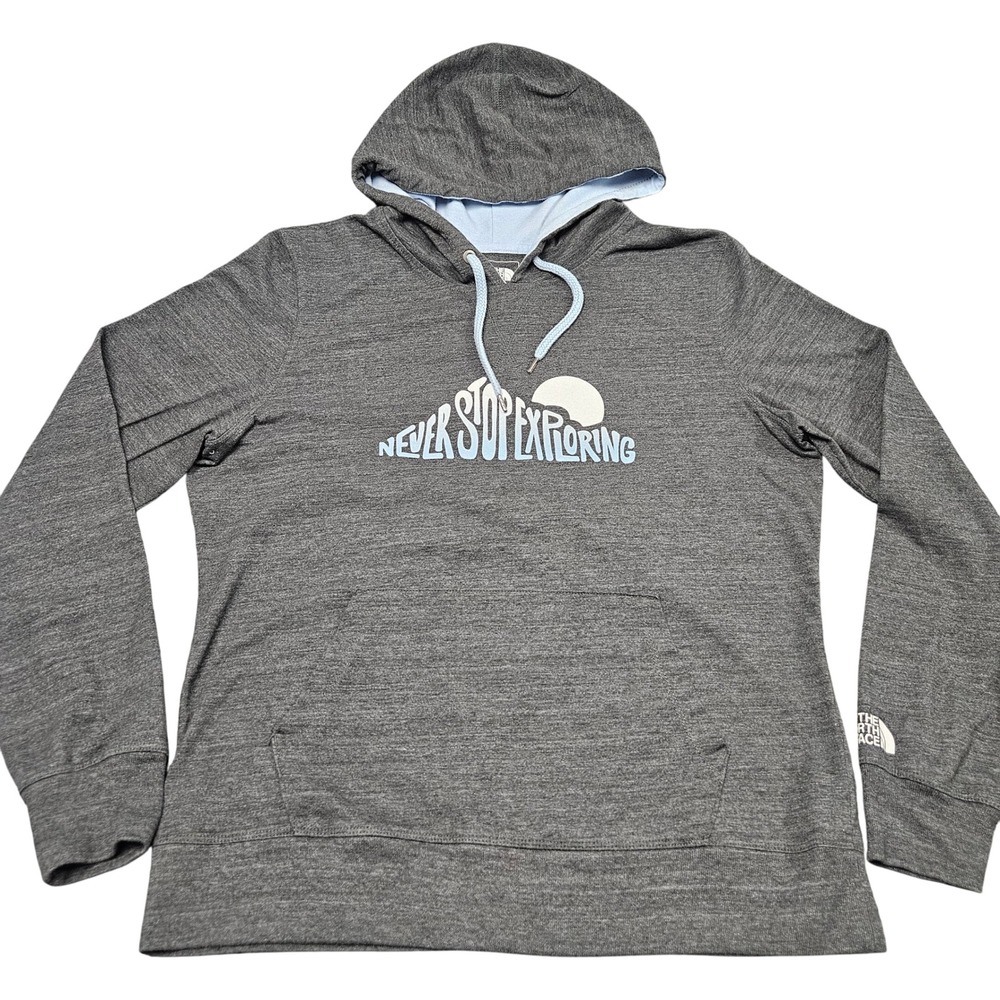 The North Face‎ Hoodie XL Gray Never Stop Exploring Graphic Outdoor Classic Fit